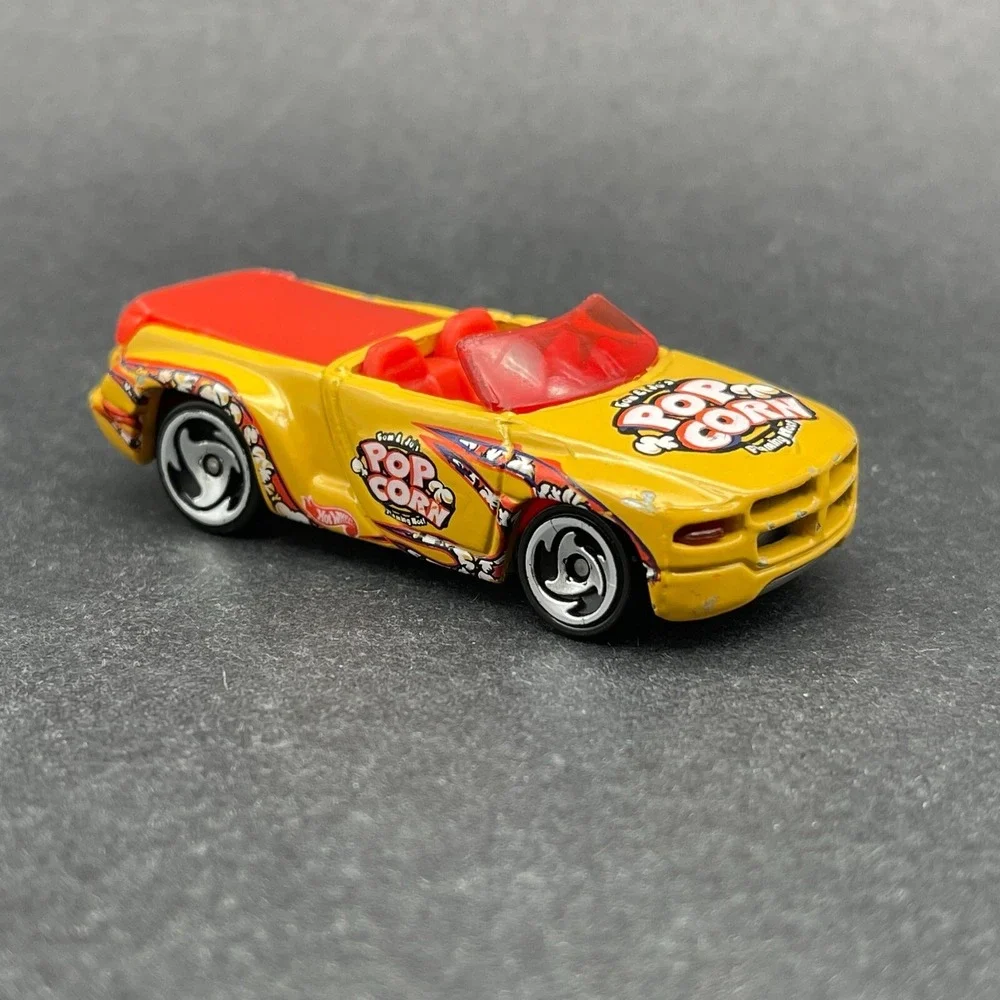 Hot Wheels Snack Time Dodge Sidewinder Car Yellow Diecast 1/64 Pop Corn Loose